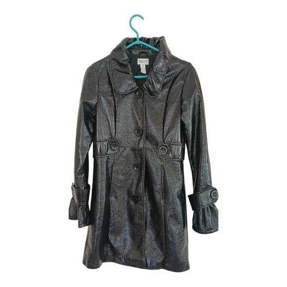 Suzy Shier Black Victorian Trench Medium - Picture 3 of 6